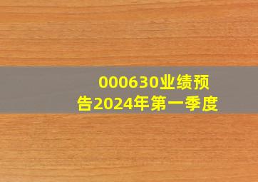 000630业绩预告2024年第一季度