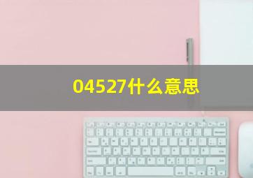 04527什么意思