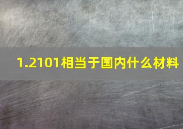 1.2101相当于国内什么材料