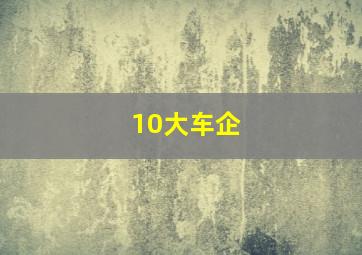 10大车企