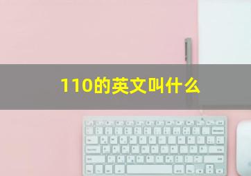 110的英文叫什么