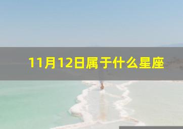 11月12日属于什么星座