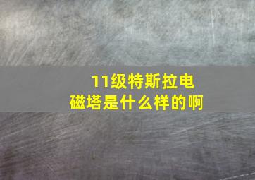 11级特斯拉电磁塔是什么样的啊