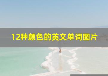 12种颜色的英文单词图片