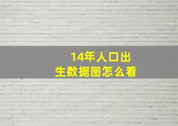 14年人口出生数据图怎么看