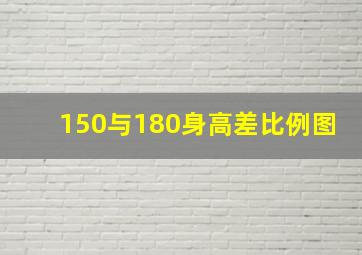 150与180身高差比例图