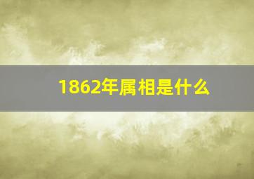 1862年属相是什么