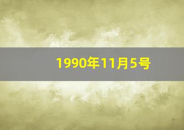 1990年11月5号