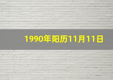 1990年阳历11月11日