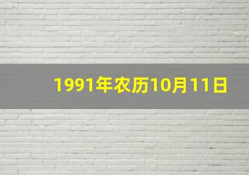 1991年农历10月11日