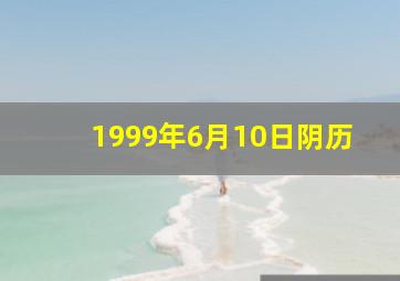 1999年6月10日阴历