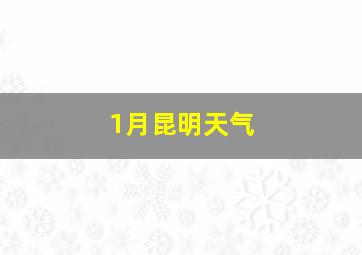 1月昆明天气