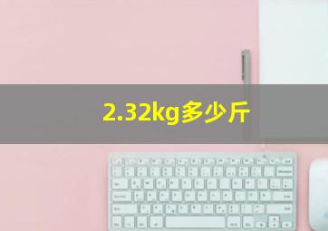 2.32kg多少斤