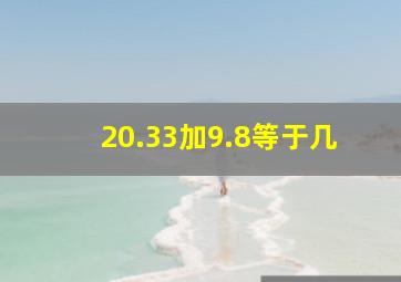 20.33加9.8等于几