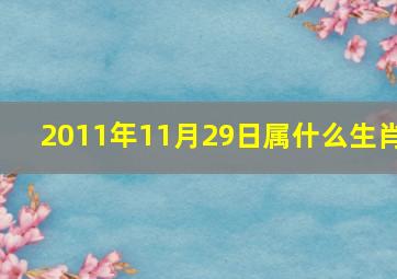 2011年11月29日属什么生肖