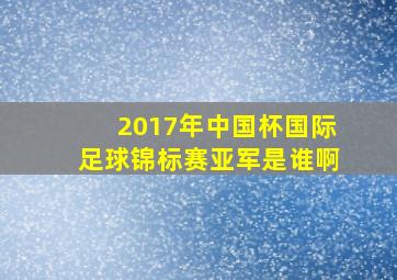 2017年中国杯国际足球锦标赛亚军是谁啊