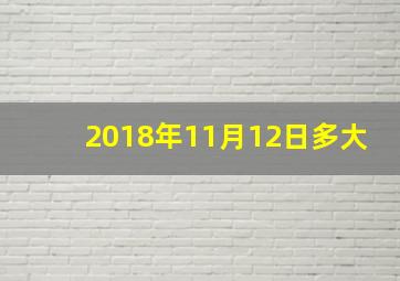 2018年11月12日多大