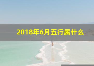 2018年6月五行属什么