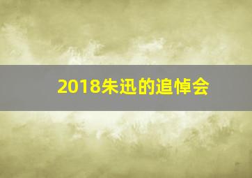 2018朱迅的追悼会