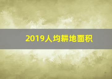 2019人均耕地面积