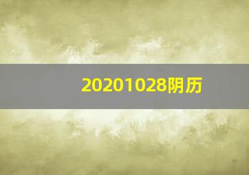 20201028阴历