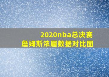 2020nba总决赛詹姆斯浓眉数据对比图