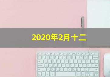 2020年2月十二