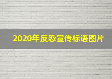 2020年反恐宣传标语图片