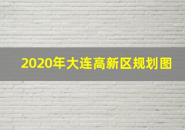 2020年大连高新区规划图