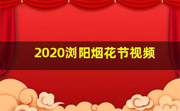 2020浏阳烟花节视频