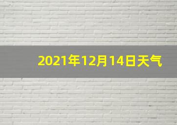 2021年12月14日天气