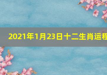 2021年1月23日十二生肖运程