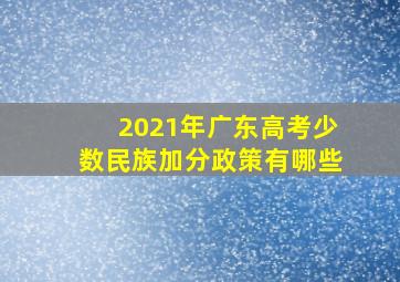 2021年广东高考少数民族加分政策有哪些