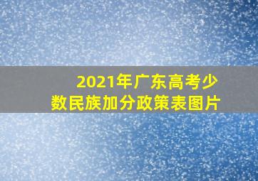 2021年广东高考少数民族加分政策表图片