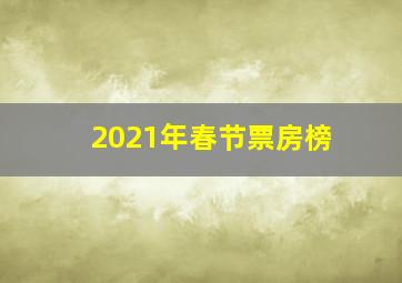 2021年春节票房榜