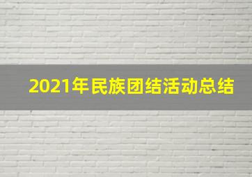 2021年民族团结活动总结