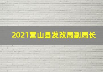 2021营山县发改局副局长