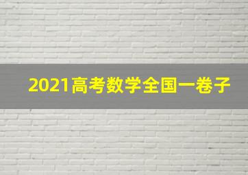 2021高考数学全国一卷子