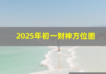 2025年初一财神方位图