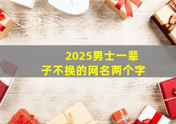 2025男士一辈子不换的网名两个字