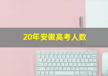 20年安徽高考人数