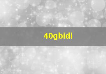 40gbidi