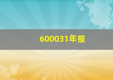 600031年报