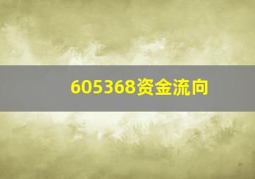 605368资金流向