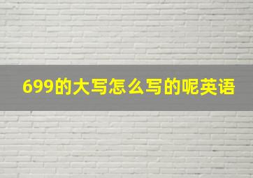 699的大写怎么写的呢英语