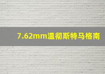 7.62mm温彻斯特马格南