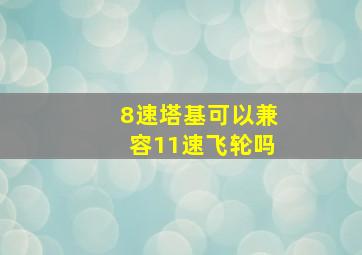 8速塔基可以兼容11速飞轮吗