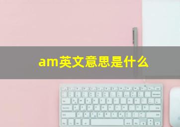 am英文意思是什么