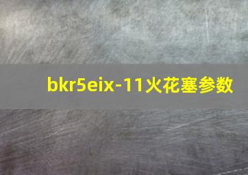 bkr5eix-11火花塞参数