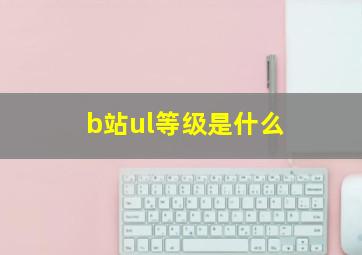 b站ul等级是什么